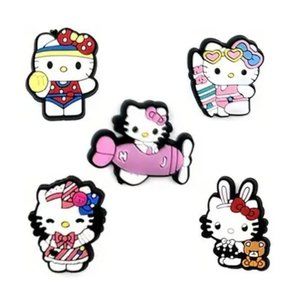 **NEW - 5 pcs** CUTE Sanrio Hello Kitty Shoe Charms for Your Crocs (Asst #6)